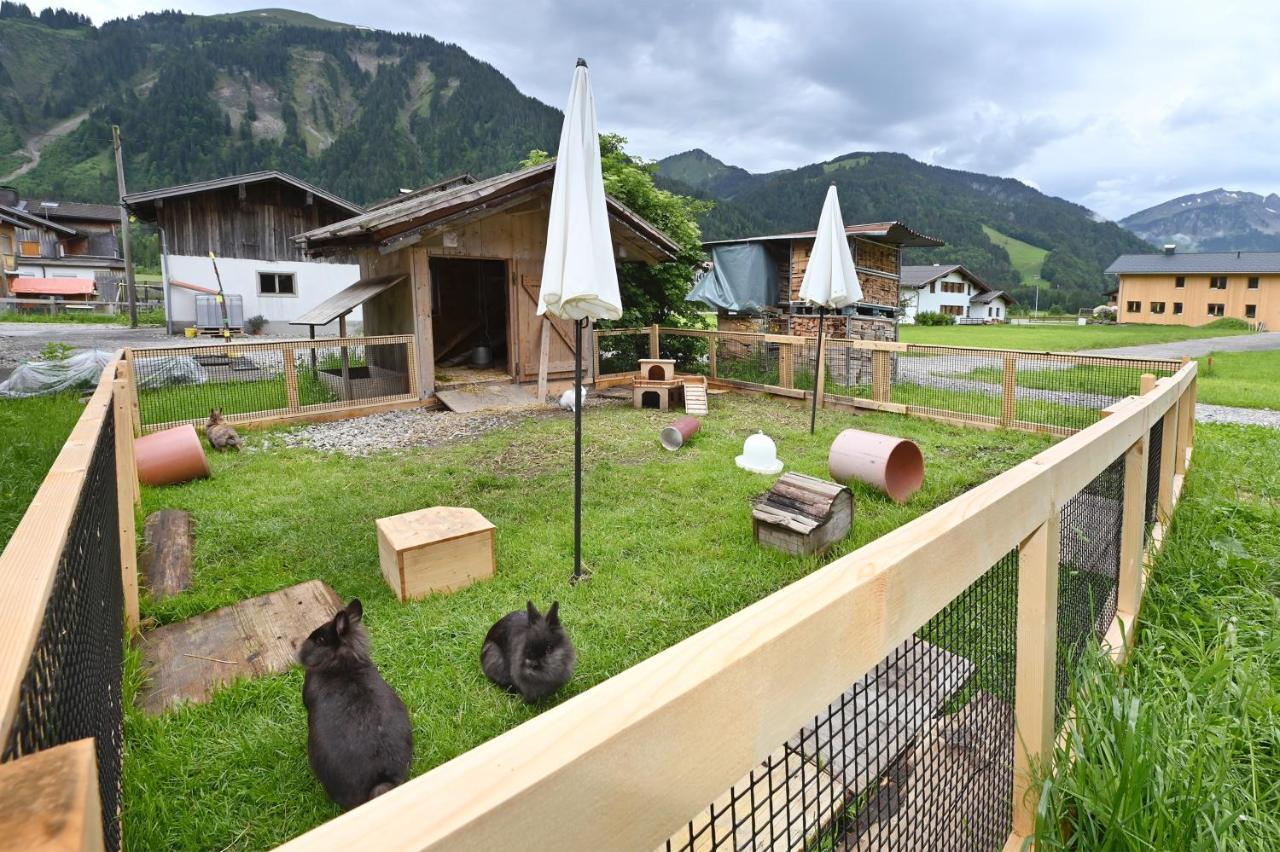 Ferienbauernhof Moosbrugger Apartment Schoppernau Bagian luar foto